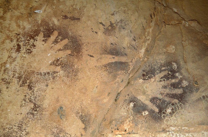 Wadi el Obeyied. Handprints. Image ID: egyweo0010031