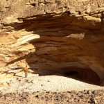 Wadi Sura. Close-up of right shelter. Image ID: egywsu0010004