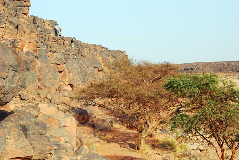 Messak. A view of the main Wadi Mathendous rock art site. Image ID: libmes0170002