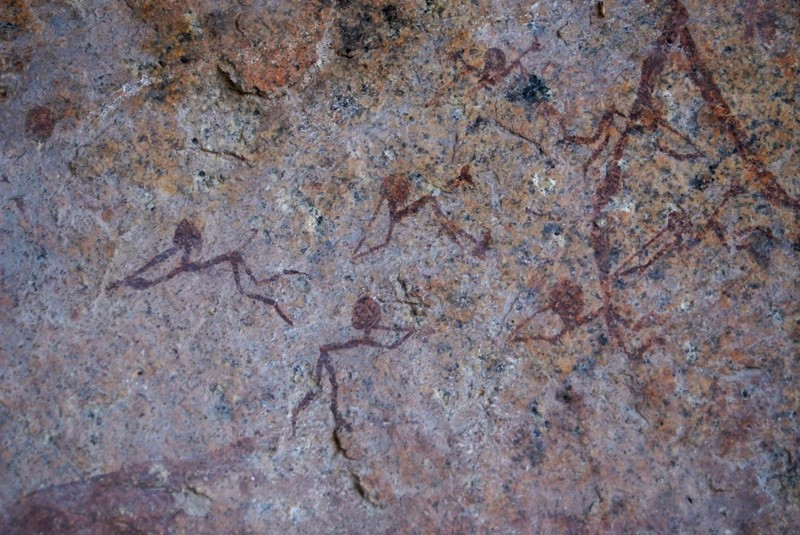 Flute players! Part of a larger panel that may depict a dance