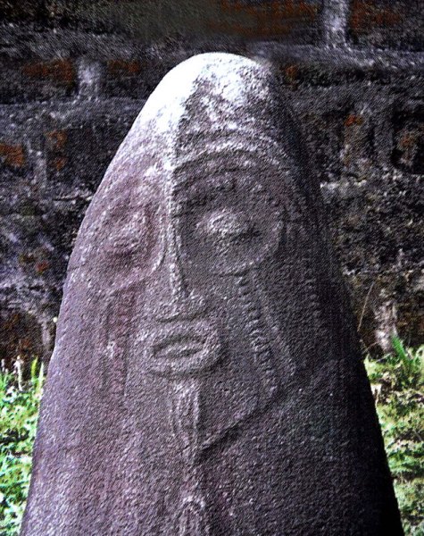 Ikom Monoliths, carved stones in Cross River State in Southern Nigeria.