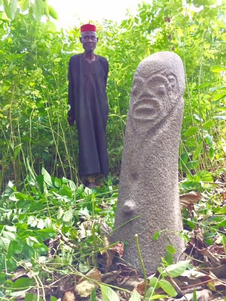 Ikom Monoliths, carved stones in Cross River State in Southern Nigeria.