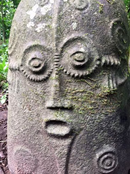 Ikom Monoliths, carved stones in Cross River State in Southern Nigeria.