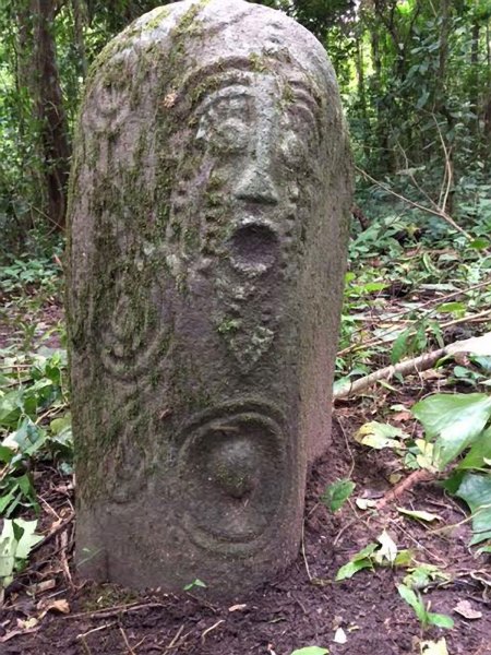 Ikom Monoliths, carved stones in Cross River State in Southern Nigeria.